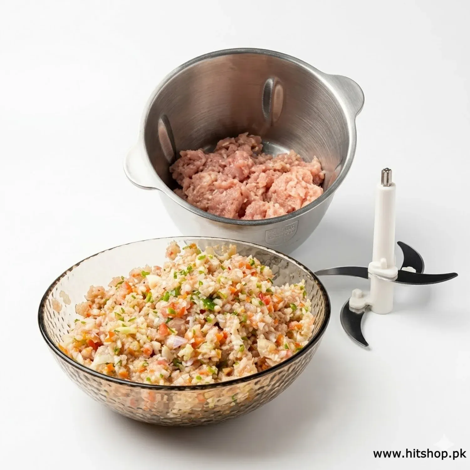 Best Stainless Steel Multifunctional 2LTR Hand Push Chopper